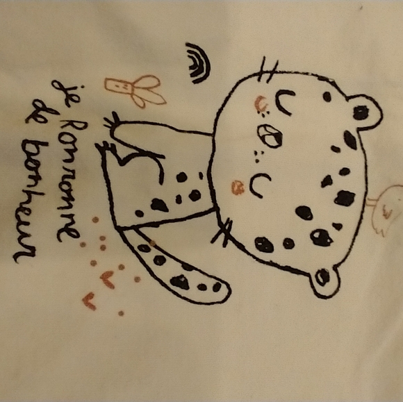 3/20$ 18-24m Souris mini body onesie cat " je ronronne de bonheur " - Picture 3 of 4